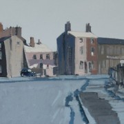 Browning Street/Vincent Street, oil on board 30 x 42 cms