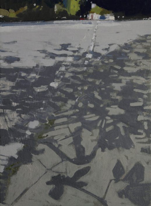 Streetlight Shadows, oil on board 41 x 31 cms POA