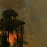Fireflies, acrylic on canvas 76 x 91 cms POA