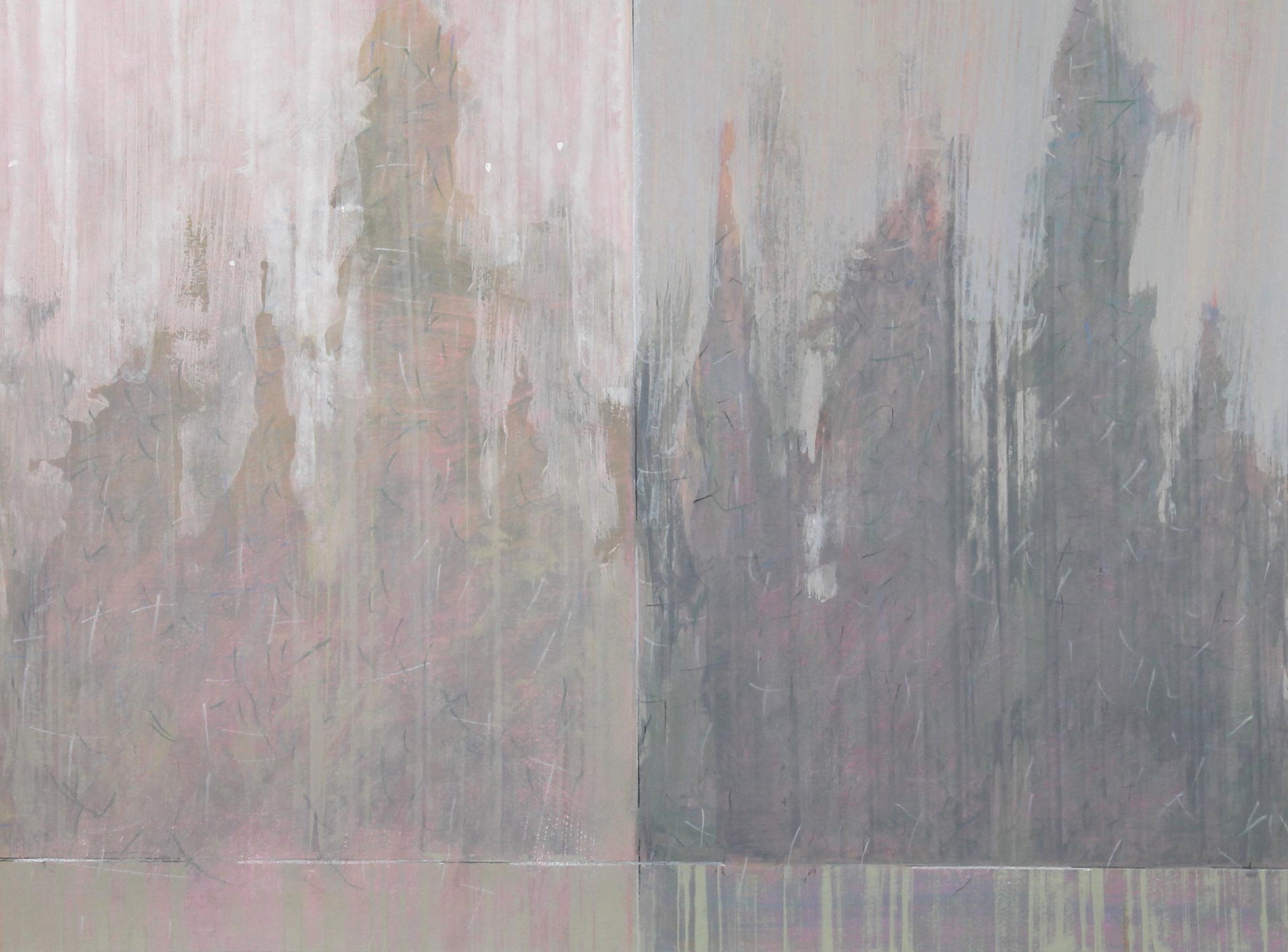 Timekeeper 8, acrylic on paper 45 x 61 cm POA