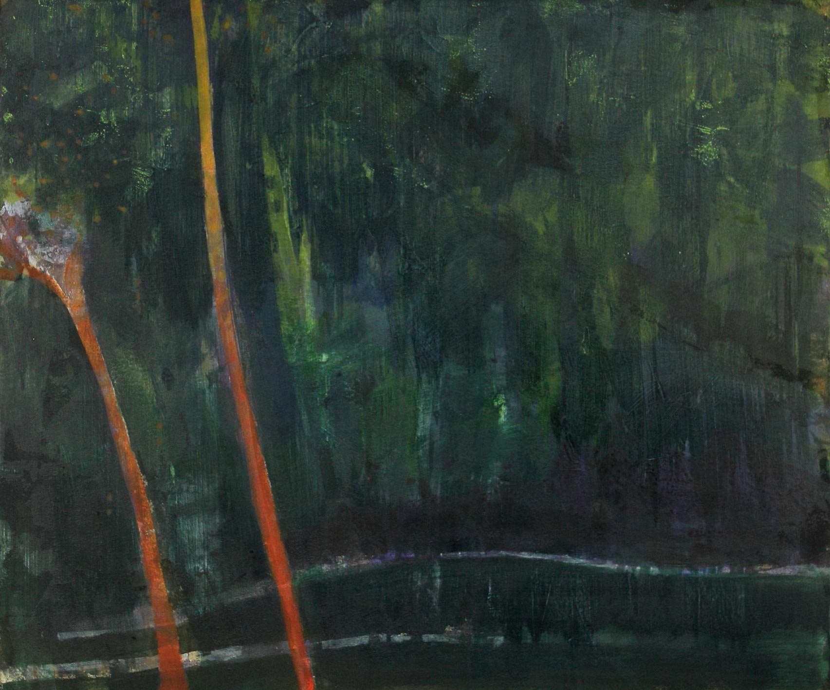 Wild Garden, acrylic on canvas 76 x 90 cm POA